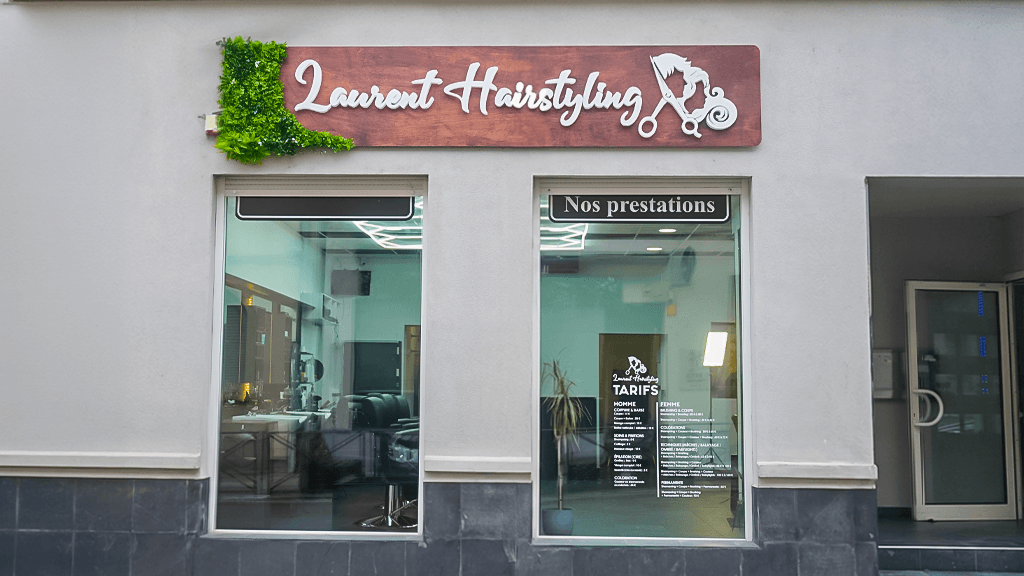 Façade du salon Laurent Hairstyling à Forbach